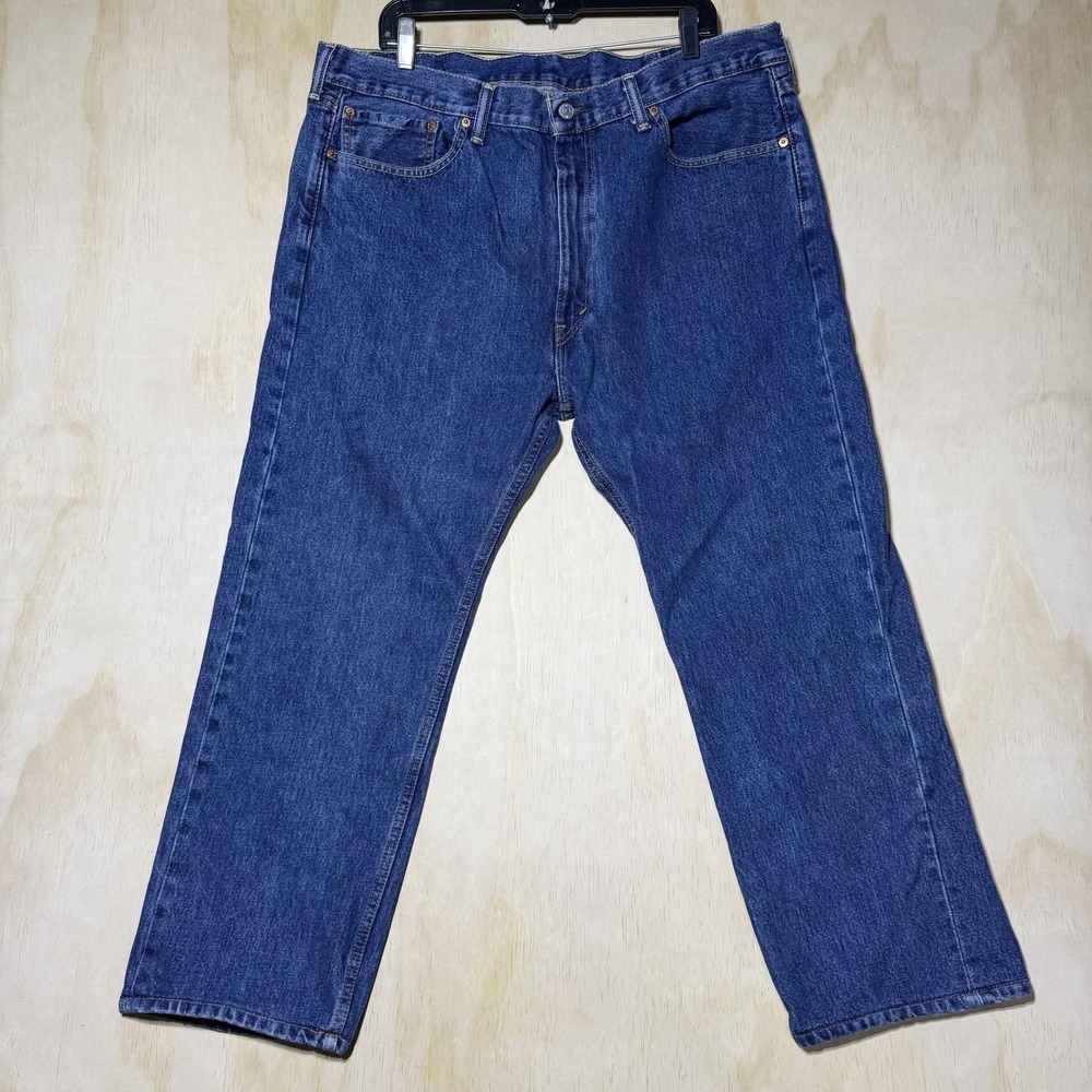 Levi's 505 Jeans Men's 40x29‎ Blue Regular Fit Straight Leg Denim Classic